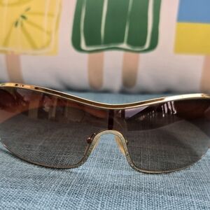 Vintage Prada Brown and Gold Sunglasses